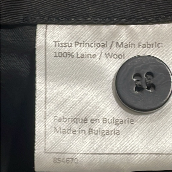 (J) Chanel Men's Uniform Wool Trousers Size 32/30 - Picture 5 of 11